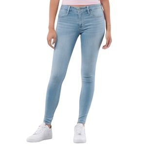 HOLLISTER Women's Size 29 Short Light Wash Denim Skinny Jean Jeggings